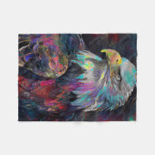 Surreal Eagle Fleece Deken (Voorkant (Horizontaal))