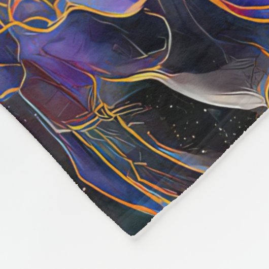 Surreal Eagle Fleece Deken (Hoek)