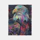 Surreal Eagle Fleece Deken (Voorkant)