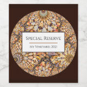 Surreal Earth Wine bier Etiket op flesje (Enkel label)