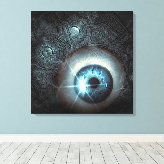 Surreal Eye Canvas Afdruk (Insitu (Houten vloer))