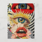 Surreal eyes and lips Postcard Briefkaart (Voorkant)