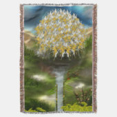 Surreal Eyes Dream of Dandelion Abstract Art Deken (Voorkant Verticaal)