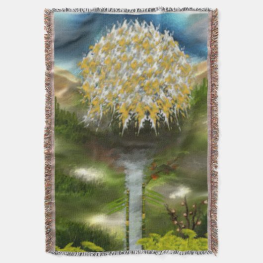 Surreal Eyes Dream of Dandelion Abstract Art Deken (Voorkant Verticaal)