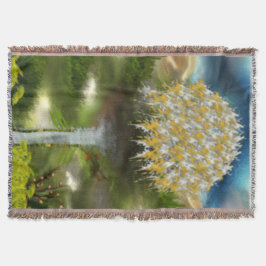 Surreal Eyes Dream of Dandelion Abstract Art Deken