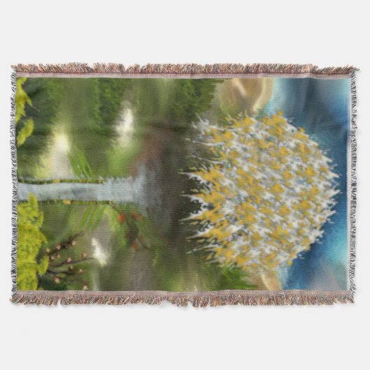 Surreal Eyes Dream of Dandelion Abstract Art Deken (Voorkant)