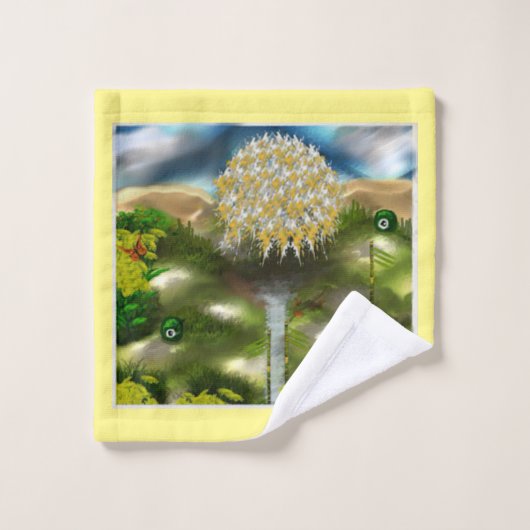 Surreal Eyes Dream of Dandelions Bad Handdoek (Wasdoekje)