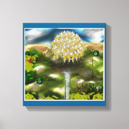 Surreal Eyes Dream of Dandelions Canvas Afdruk