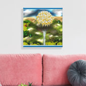 Surreal Eyes Dream of Dandelions Canvas Afdruk (Insitu (Woonkamer))