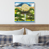 Surreal Eyes Dream of Dandelions Canvas Afdruk (Insitu (Slaapkamer))