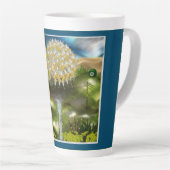 Surreal Eyes Dream of Dandelions Latte Mok (Rechterhoek)