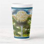 Surreal Eyes Dream of Dandelions Latte Mok (Voorkant)