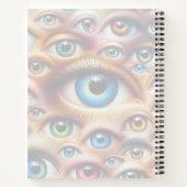 Surreal Eyes Hardcover Spiraal Notebook Notitieboek (Achterkant)