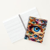Surreal Eyes Hardcover Spiraal Notebook Notitieboek (Binnen)
