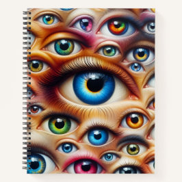 Surreal Eyes Hardcover Spiraal Notebook Notitieboek