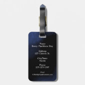 Surreal Faces Bagagelabel – vet en uniek (Achterkant verticaal)