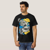Surreal Faces & Jigsaw Puzzle Mannen T-shirt (Voorkant volledig)