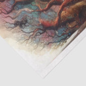 Surreal Fairytale Cheshire Cat and Alice Decoupage Tissuepapier (Detail)