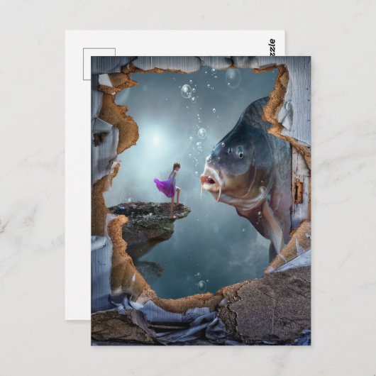 Surreal Fantastisch landschap Briefkaart (Voorkant / Achterkant)