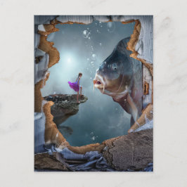 Surreal Fantastisch landschap Briefkaart
