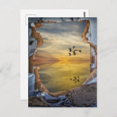 Surreal Fantastisch landschap Briefkaart (Voorkant / Achterkant)