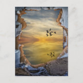 Surreal Fantastisch landschap Briefkaart (Voorkant)