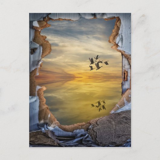 Surreal Fantastisch landschap Briefkaart (Voorkant)