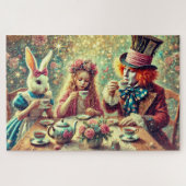 Surreal Fantasy Alice In Wonderland Tea Time Legpuzzel (Horizontaal)
