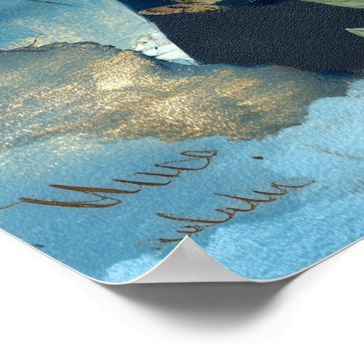 Surreal Fantasy Celestial Night Sky Wall Art Poster (Hoek)