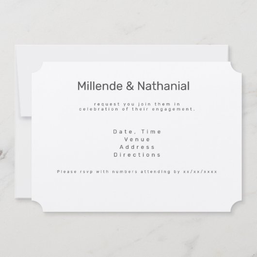 Surreal Fantasy Cherry Blossom Verlovingsfeest Kaart (Achterkant)