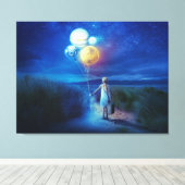 Surreal Fantasy Child Canvas Afdruk (Insitu (Houten vloer))