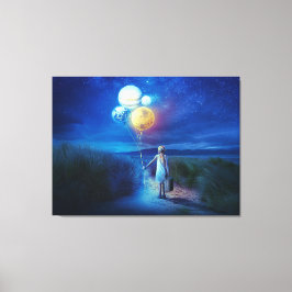 Surreal Fantasy Child Canvas Afdruk