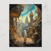 Surreal Fantasy City Landscape Art Briefkaart (Voorkant)