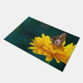 Surreal Fantasy Flower Dog Butterfly Wings Deurmat (Schuin)