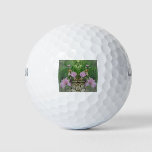 Surreal Fantasy Iris Floral Path Golfballen (Voorkant)