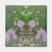 Surreal Fantasy Iris Floral Path Magneet (Voorkant)