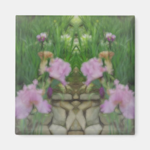 Surreal Fantasy Iris Floral Path Magneet