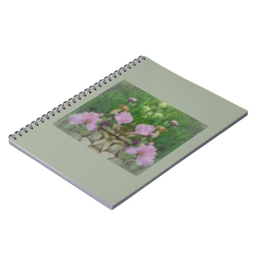 Surreal Fantasy Iris Floral Path Notitieboek (Linkerzijde)