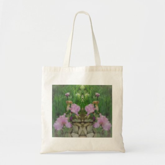 Surreal Fantasy Iris Floral Path Tote Bag (Voorkant)