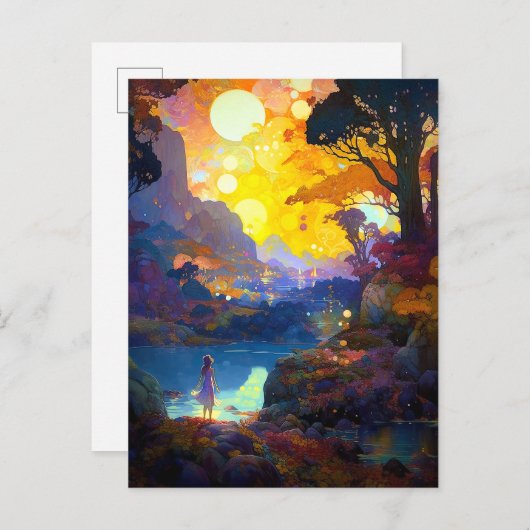Surreal Fantasy Landscape Art Briefkaart (Voorkant / Achterkant)