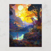 Surreal Fantasy Landscape Art Briefkaart (Voorkant)