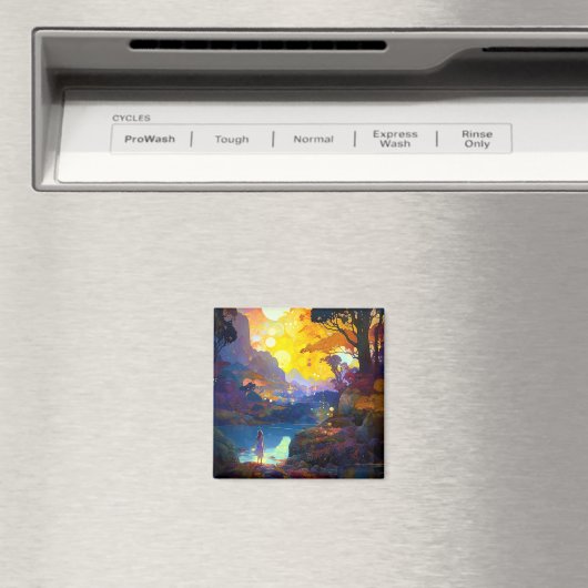 Surreal Fantasy Landscape Art Magneet (Insitu (Vaatwasser))