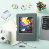 Surreal Fantasy Landscape Art Sticker (iPad Cover)
