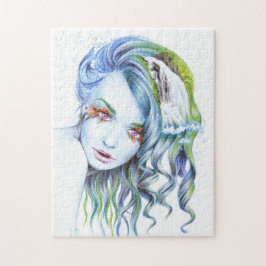 Surreal Fantasy Portret art Legpuzzel