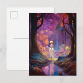 Surreal Fantasy Woodland Forest Landscape Art Briefkaart (Voorkant / Achterkant)