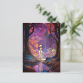 Surreal Fantasy Woodland Forest Landscape Art Briefkaart (Staand voorkant)