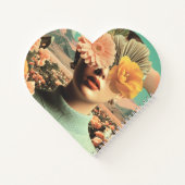 Surreal Female Portrait With Flowers Covering Eyes Notitieboek (Achterkant)