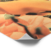 Surreal Female Portrait With Flowers Covering Eyes Poster (Hoek)