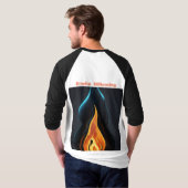 Surreal Flame Vector Art - 4K Render voor Heren T-shirt (Achterkant volledig)