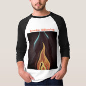 Surreal Flame Vector Art - 4K Render voor Heren T-shirt (Voorkant)